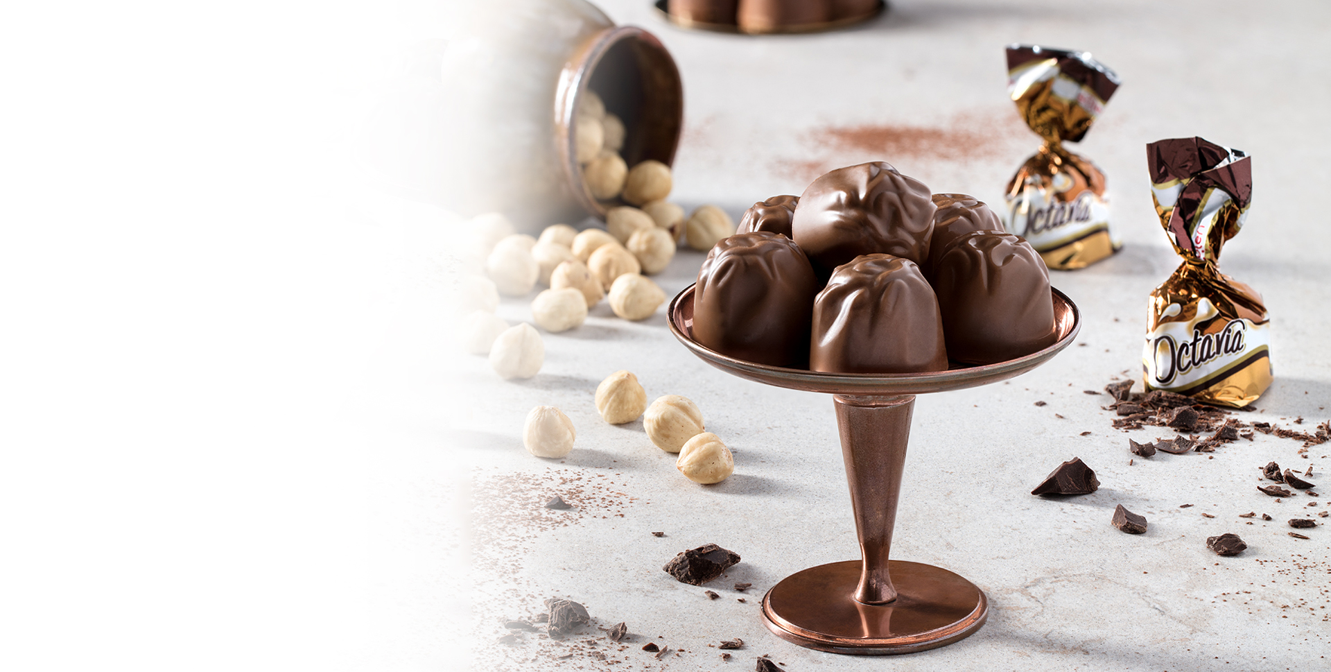 Milk Chocalate with Crispy Rice and Hazelnut Cream