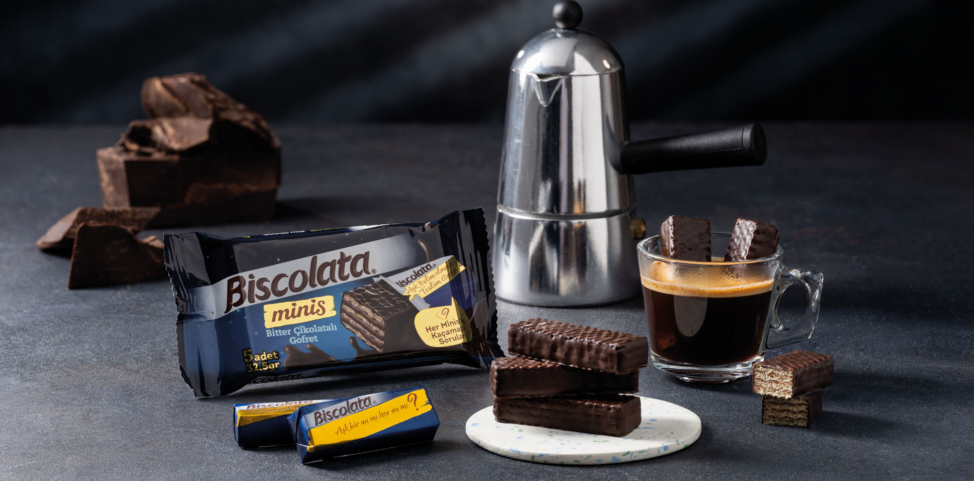 Bitter Çikolatalı Gofret