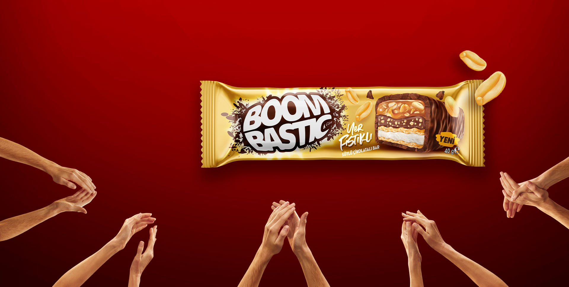 Yer Fıstıklı Sütlü Çikolatalı Bar 