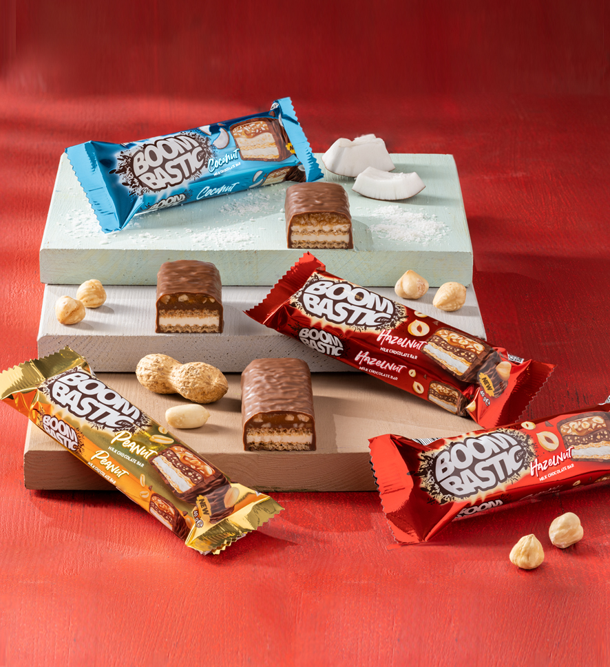 Boombastic Milky Chocolate Bar with Hazelnut