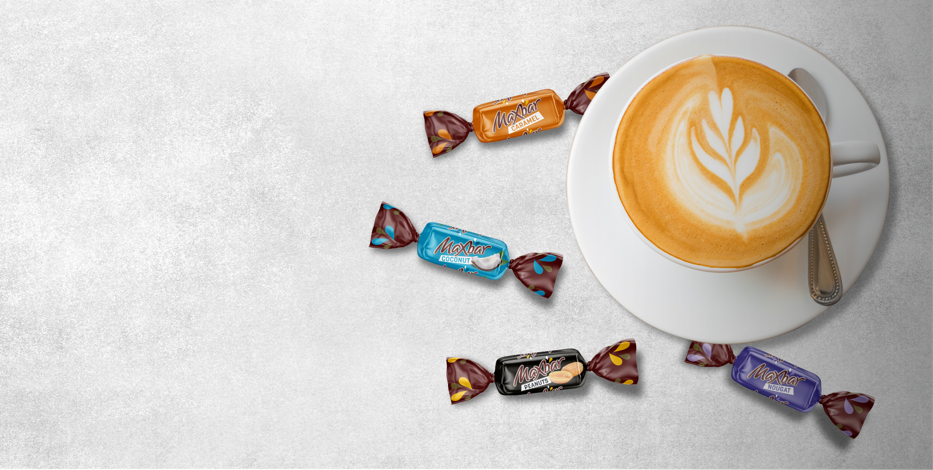 Milk Chocolate Mini Bars with Caramel and Nougat