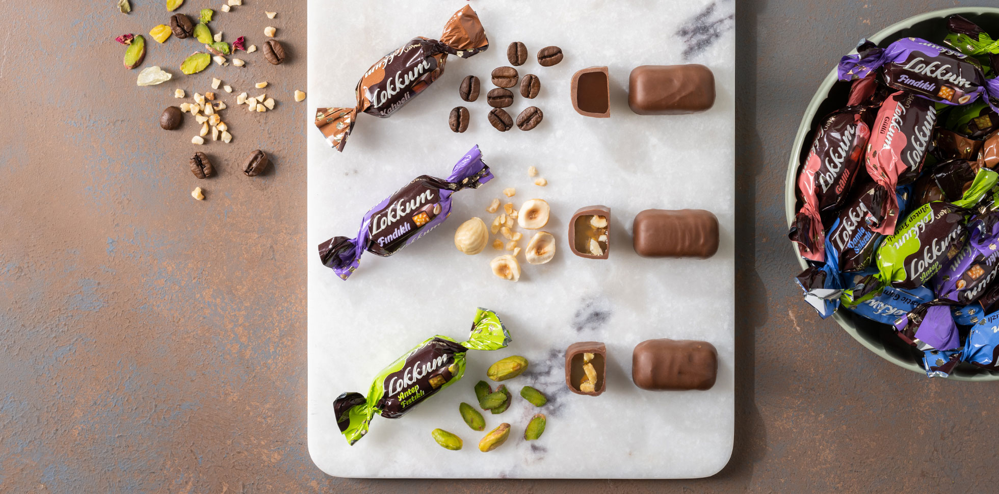 Sütlü Çikolata Kaplı Fındıklı Lokum