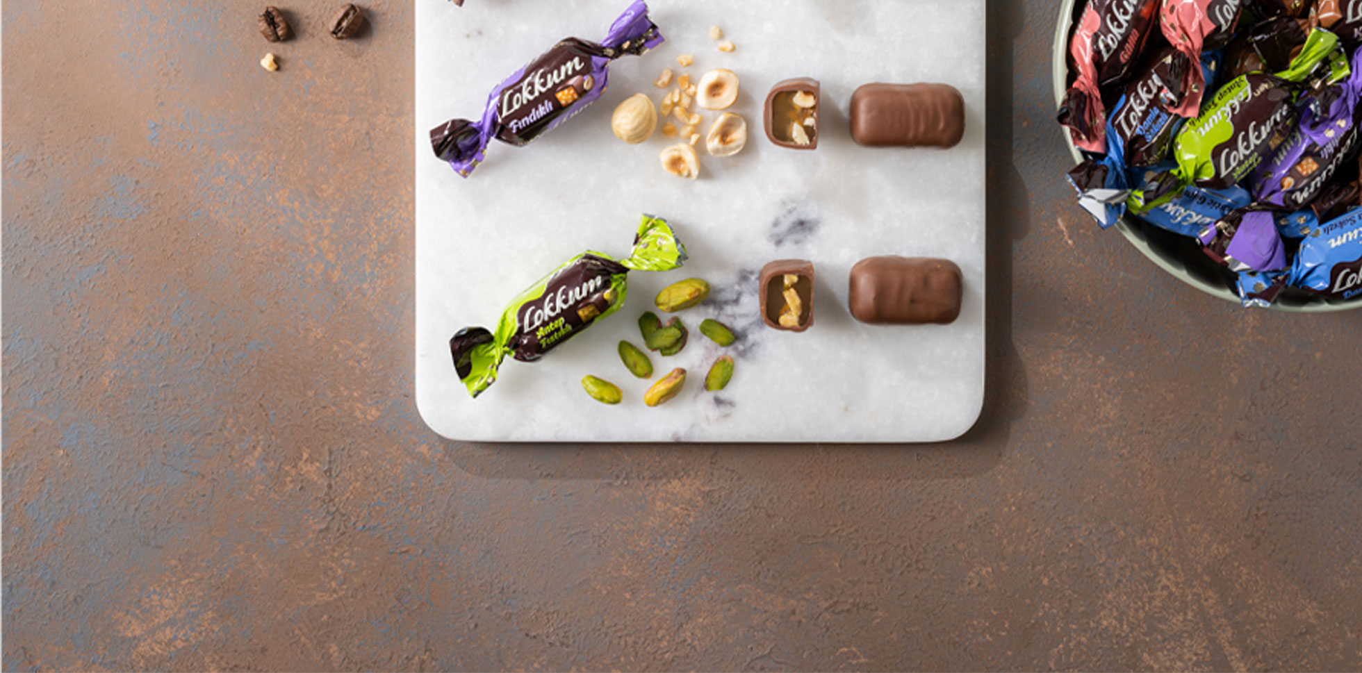 Sütlü Çikolata Kaplı Fıstıklı Lokum